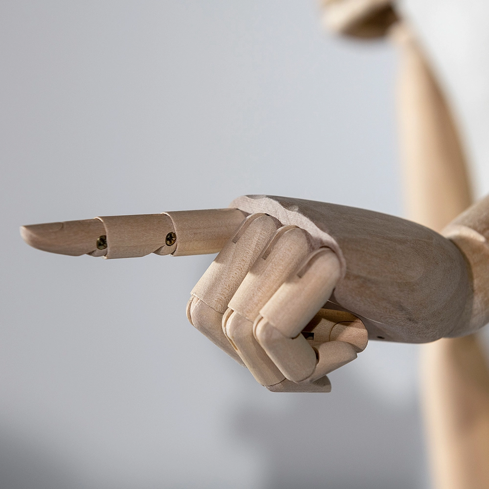 a closeup of an articulated kids hand from the kids collection
